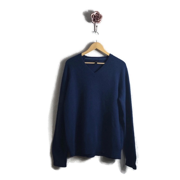 J. Crew Other - J Crew Large Navy Lambswool Sweater